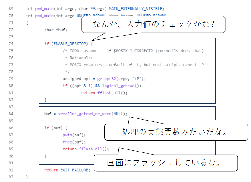 ブロックでコードを読むイメージ図